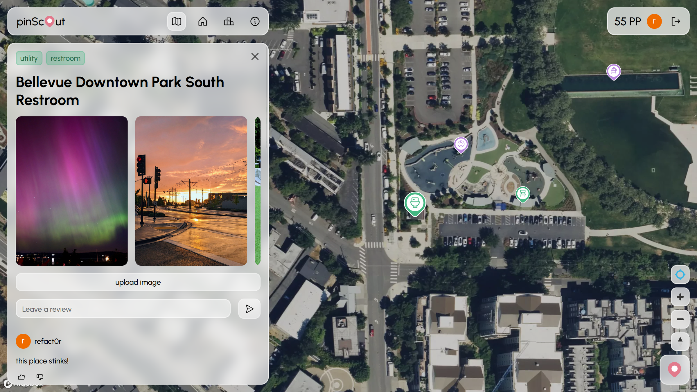 a crowdsourced, gamified urban exploration map